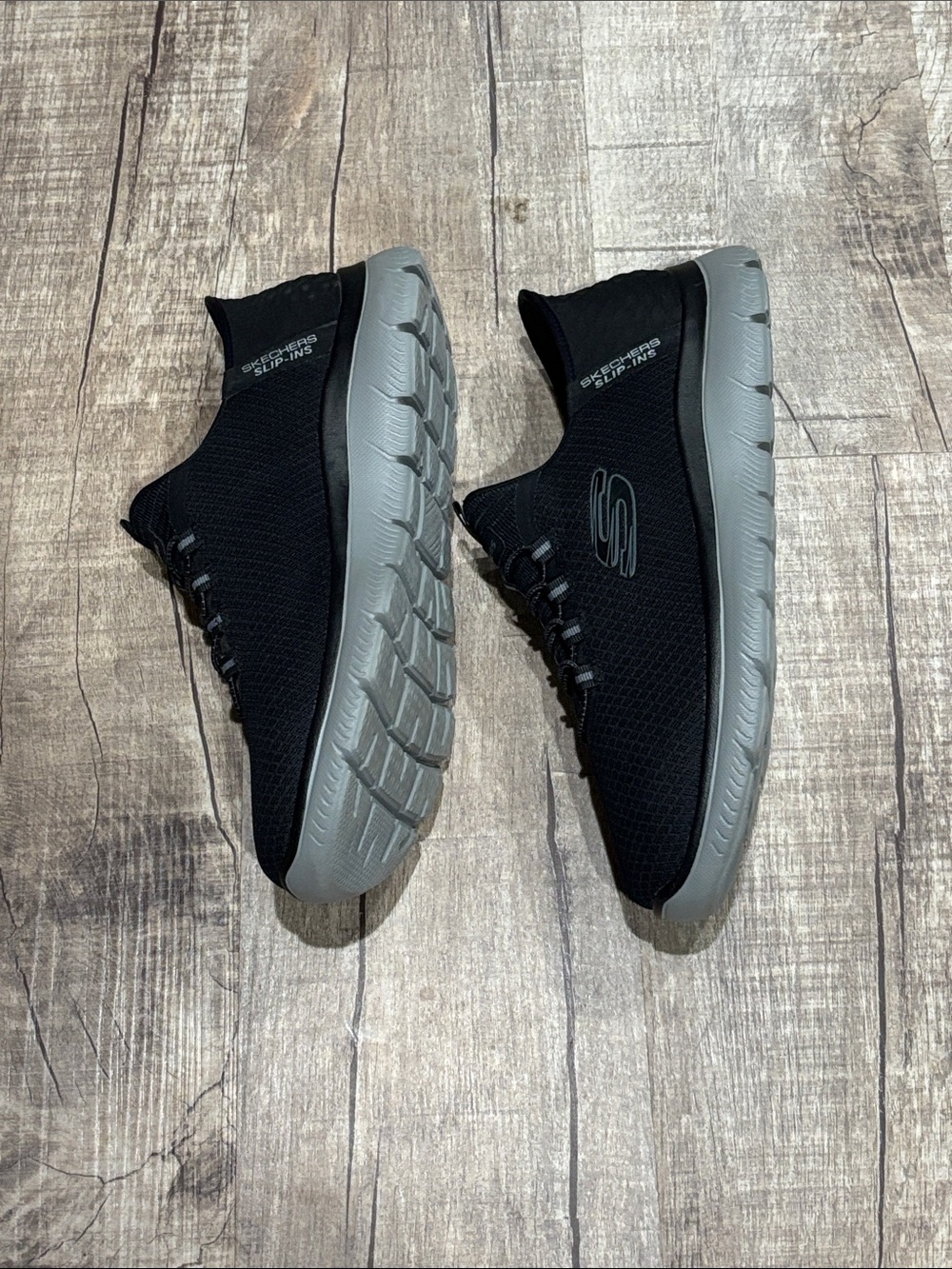 Skechers Slip-ins Black and Gray Athletic Sneakers Men’s Size 10.5 Wide Fit. - Picture 3 of 6